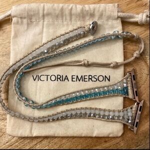 Victoria Emerson crystal beaded smart watch band wrap 38 mm